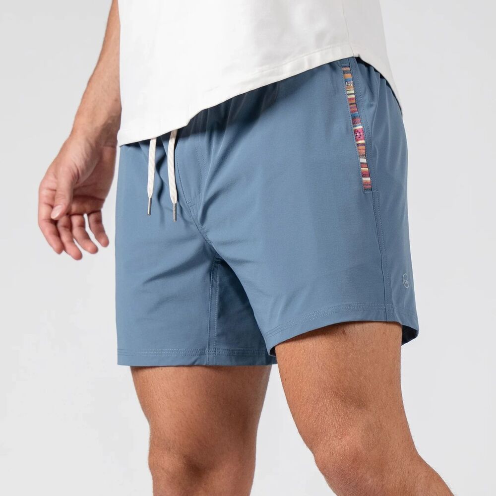 Wowie Slate Blue Shorts Chalk Men's Size Large